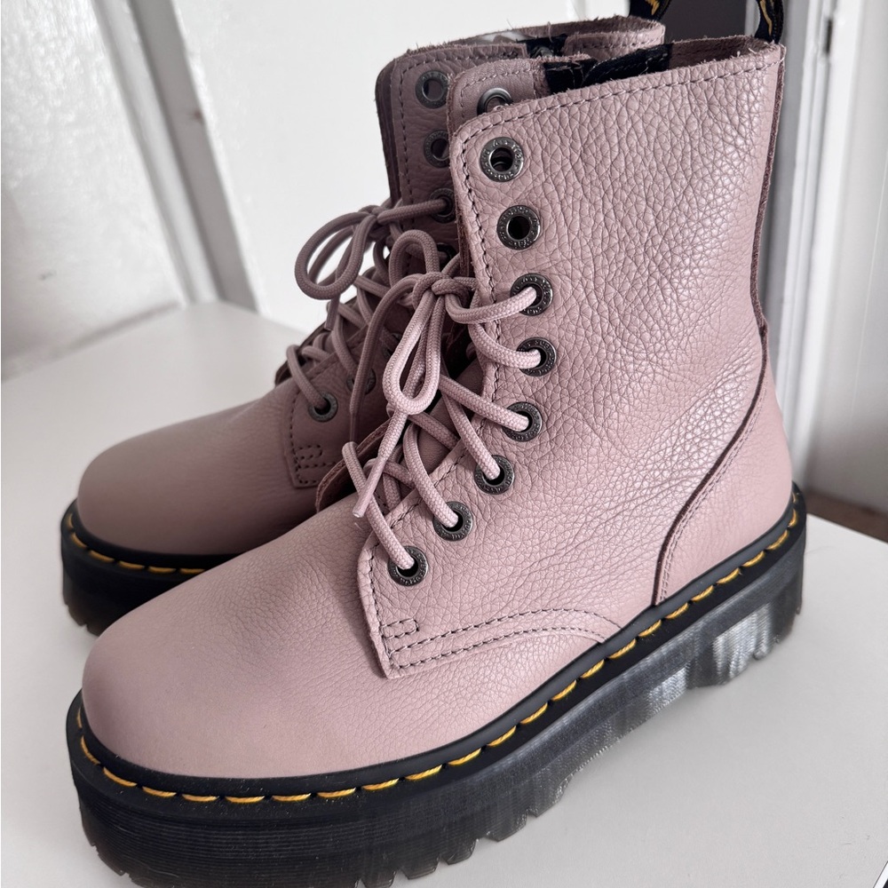 Dr. Martens Lilac Lace-Up Combat Boots
